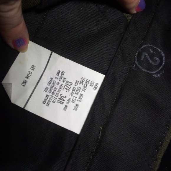 Men's army pants - Picture 2 of 2